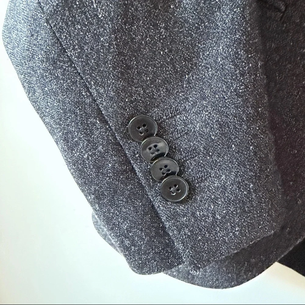 Guess Los Angeles Men’s Grey Skinny Fit One-Button Blazer Size 36 Modern Jacket